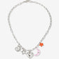 Bedel ketting maan love zilverkleurig