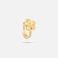 Ring grote bloem goudkleurig