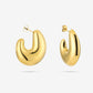 chunky statement hoops goudkleurig