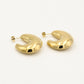 chunky statement hoops goudkleurig
