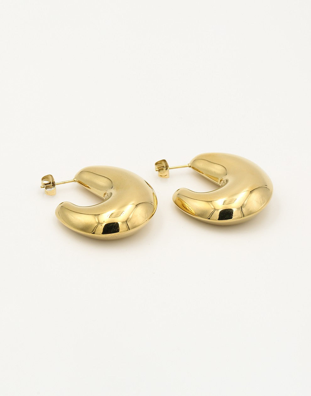chunky statement hoops goudkleurig