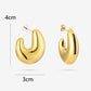 chunky statement hoops goudkleurig