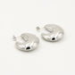 chunky statement hoops zilverkleurig