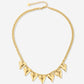 schakelketting 7 harten goudkleurig