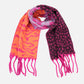 zebra leo sjaal oranje fuchia