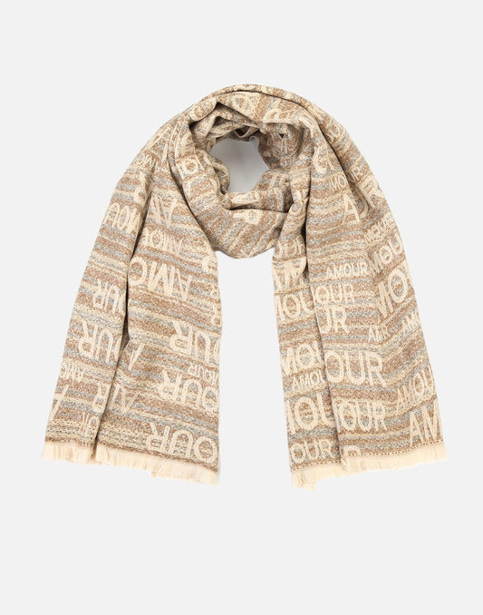 Amour sjaal beige