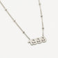 Ketting jaartal 1999 zilverkleurig