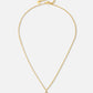 Initial ketting vintage A goudkleurig