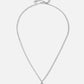 Initial ketting vintage A zilverkleurig