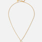 Initial ketting vintage B goudkleurig