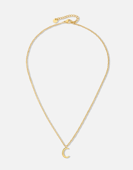 Initial ketting vintage C goudkleurig