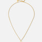 Initial ketting vintage D goudkleurig