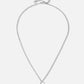 Initial ketting vintage E zilverkleurig