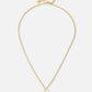 Initial ketting vintage F goudkleurig