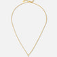 Initial ketting vintage i goudkleurig