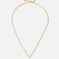 Initial ketting vintage J goudkleurig