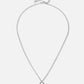 Initial ketting vintage Q zilverkleurig