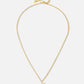Initial ketting vintage Y goudkleurig