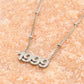 Ketting jaartal 1999 zilverkleurig