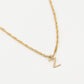 Initial ketting vintage Z goudkleurig