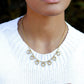 bedelketting open hartjes goudkleurig