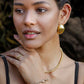 armband vintage rond slotje goudkleurig