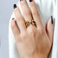 Chunky ring bold goudkleurig