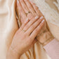 Ring Z patroon goudkleurig