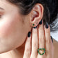 ring hart kralen groen