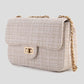 Luxe crossbody tas zacht khaki