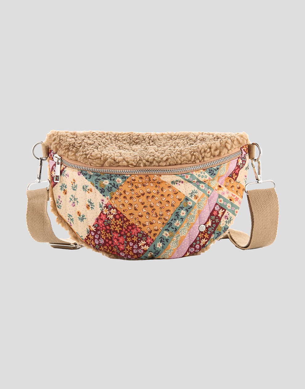 Crossbody tas teddy bloemetjes
