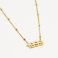 Ketting jaartal 1999 goudkleurig