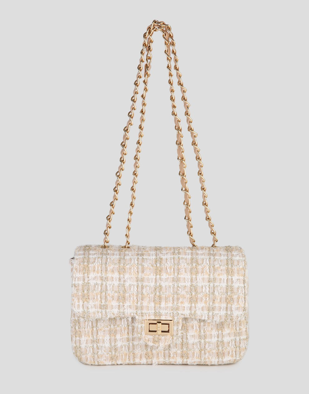 Luxe crossbody tas beige