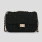 Luxe crossbody tas zwart