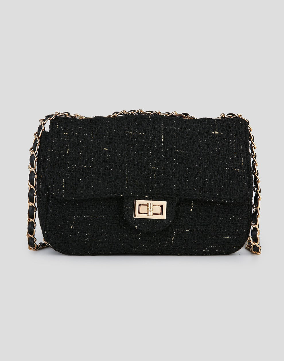 Luxe crossbody tas zwart