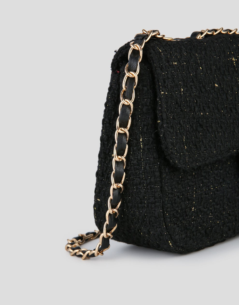 Luxe crossbody tas zwart