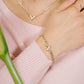 Schakelketting v goudkleurig grof