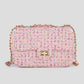 Luxe crossbody tas roze