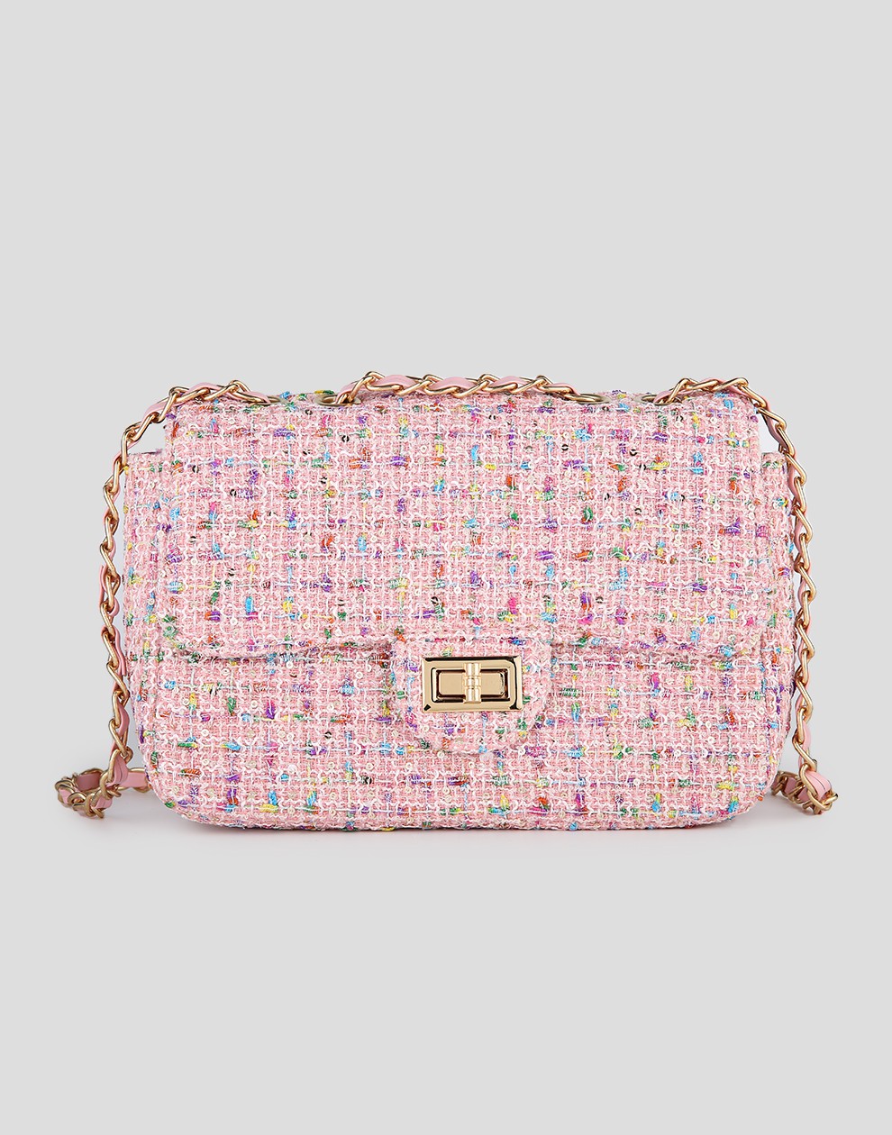 Luxe crossbody tas roze