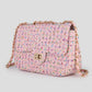 Luxe crossbody tas roze