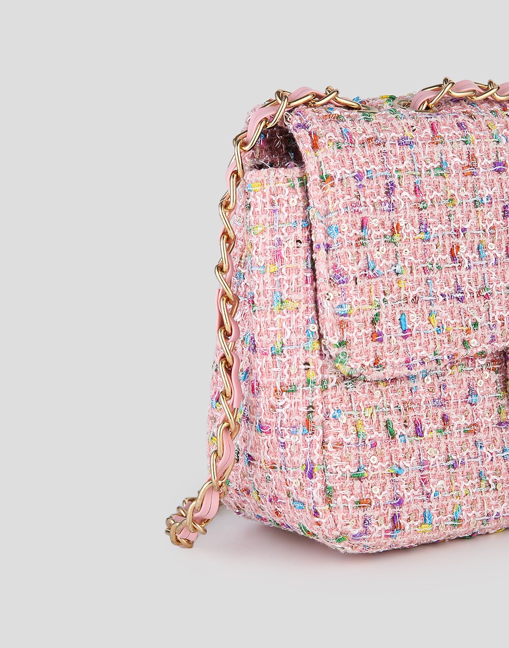 Luxe crossbody tas roze