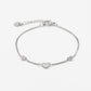 Triple hartjes armband zilverkleurig