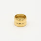 Dubbele ring chunky goudkleurig