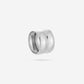 Dubbele ring chunky zilverkleurig
