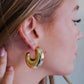 chunky statement hoops goudkleurig