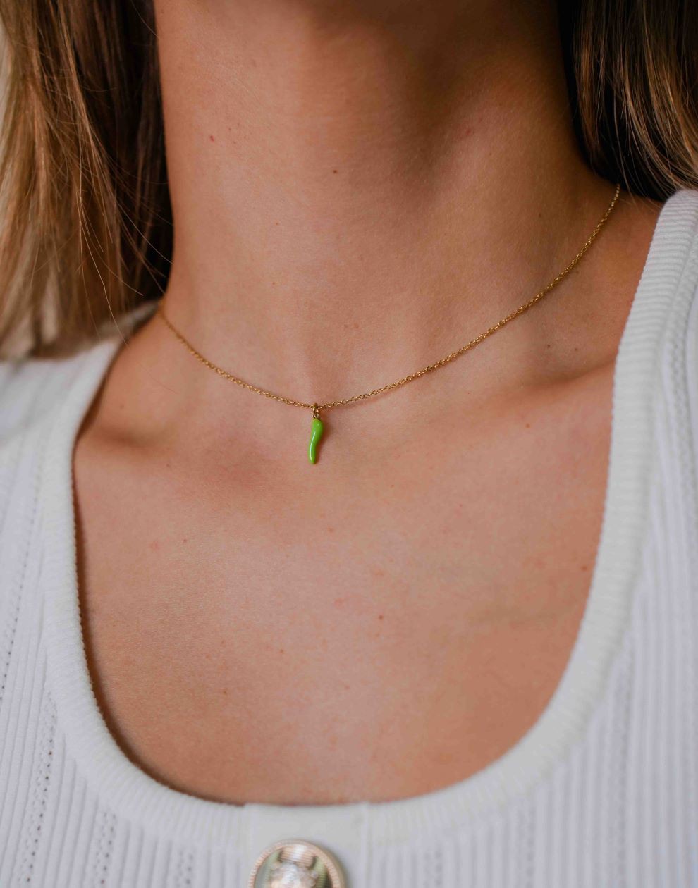 ketting groene peper