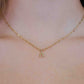 Initial ketting vintage A goudkleurig