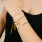 Bedelarmband zeester goudkleurig