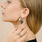 chunky statement hoops zilverkleurig