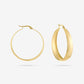 vintage hoops mat goudkleurig